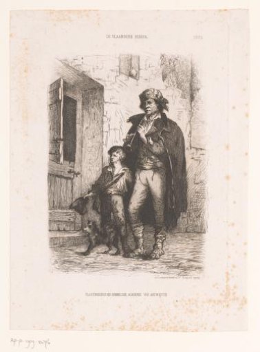 Street Musician and a Begging Boy