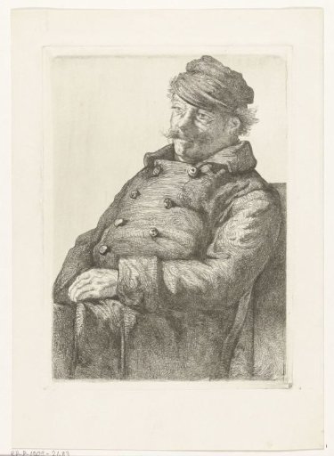 Seated Man with a Cap On