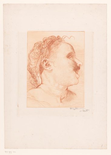Smiling woman looking obliquely upwards