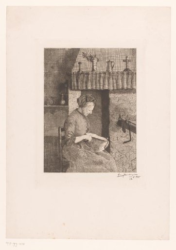 Old woman cutting a slice of bread