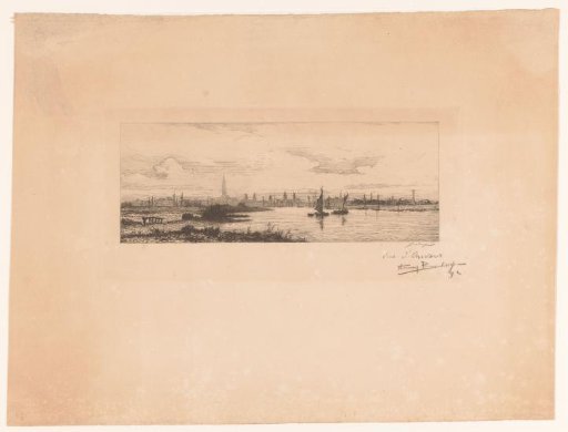 View of the harbour of Antwerp