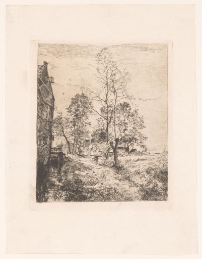 Rural view of the edge of a village