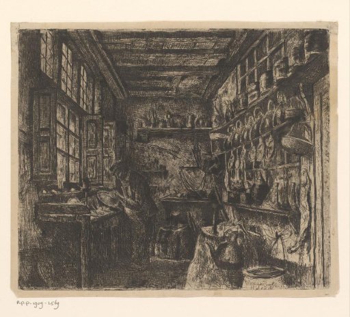 Coppersmith at work in his workshop
