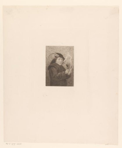 Smoking Man with a Drinking Cup