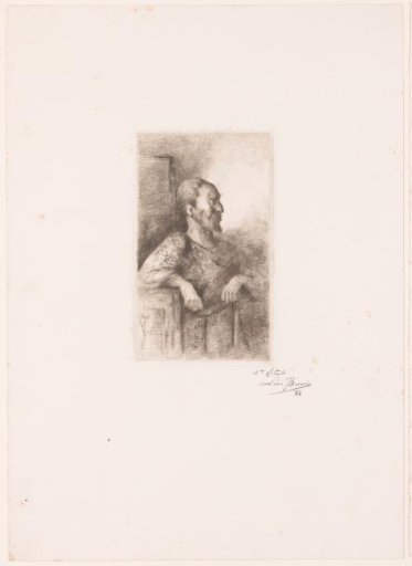 Portrait of an unknown bearded man