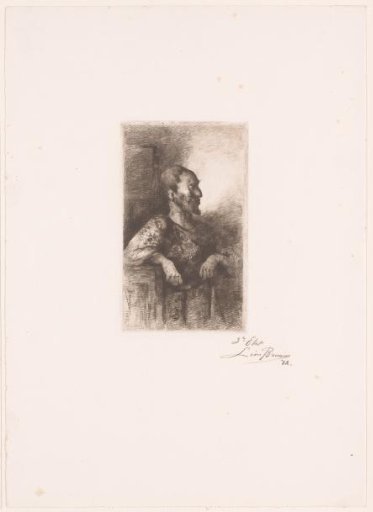 Portrait of an unknown bearded man