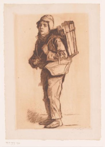 Young travelling merchant