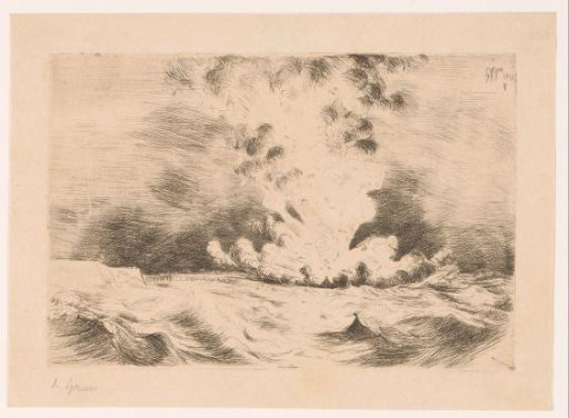 Parma's bridge at Antwerp blown up by a fire-ship