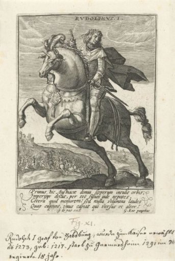 Rudolf I of Habsburg on horseback