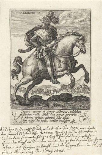 Albert I of Habsburg on horseback