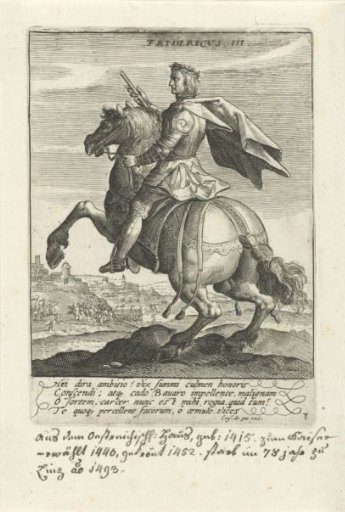 Equestrian portrait of Emperor Frederick III