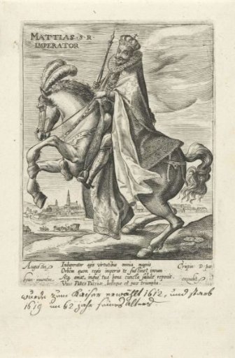 Equestrian portrait of Emperor Matthias