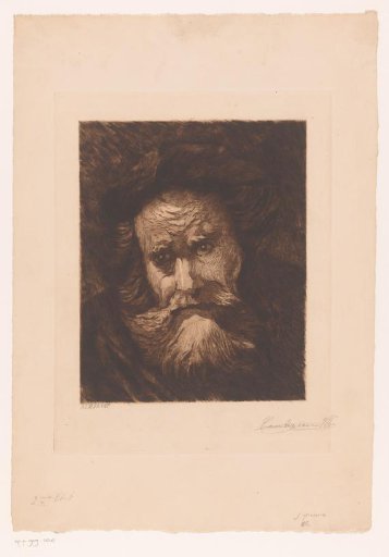 Head of an old man with a beard