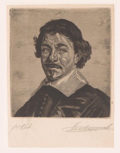 Portrait of Frans Hals, after a self-portrait