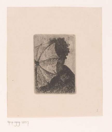 Young woman with a parasol