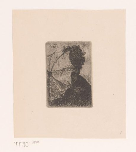 Young woman with a parasol