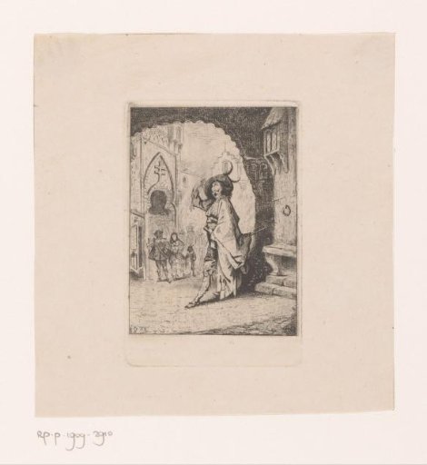 Nobleman on the street upon leaving the church