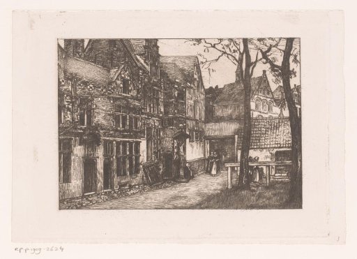 Courtyard of the St. Anna hospital in Antwerp