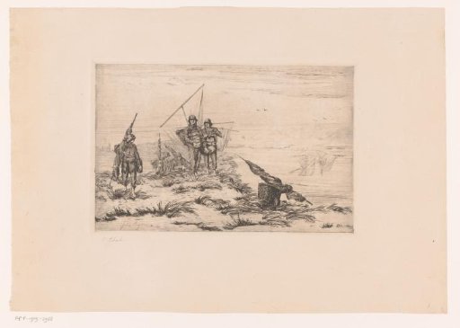 Fishermen with scoop nets