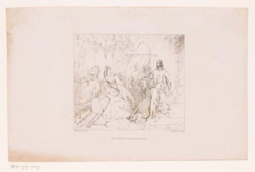 Maria of Brabant accused of adultery by her husband Louis II of Bavaria