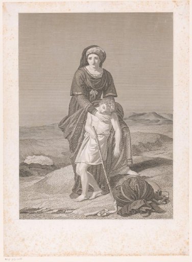 Hagar and Ishmael in the desert