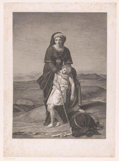 Hagar and Ishmael in the desert
