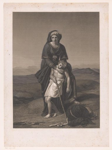 Hagar and Ishmael in the desert