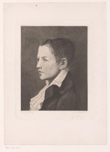 Portrait of an unknown boy, three-quarter view to the left