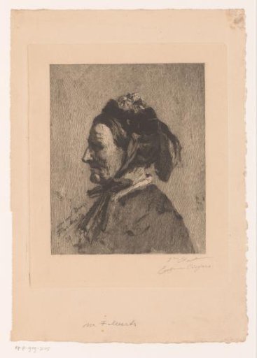 Portrait of an unknown old woman