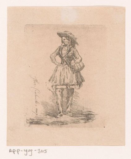 Market woman with arms akimbo