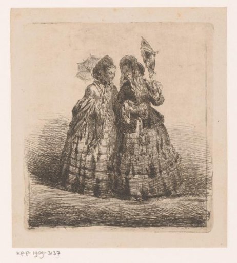 Two Women with Parasol