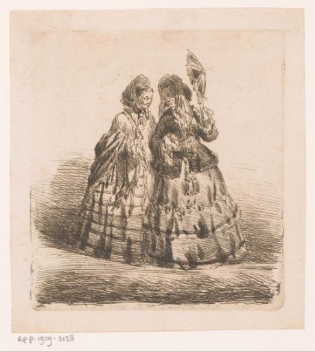 Two Women with Parasol