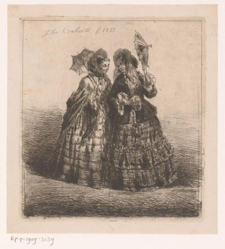 Two Women with Parasol