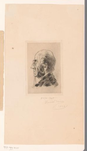 Portrait of an unknown man with a monocle