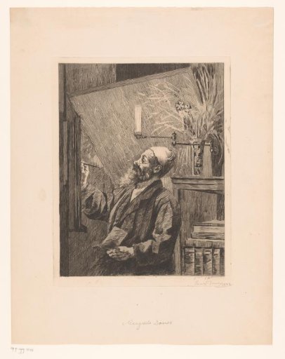 Auguste Danse at the easel