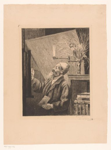 Auguste Danse at the easel