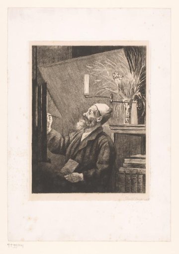 Auguste Danse at the easel