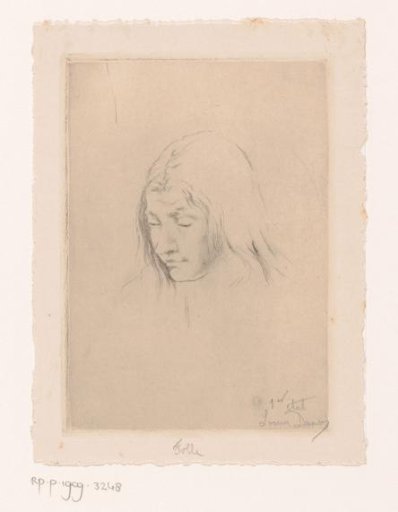 Portrait of an unknown young woman