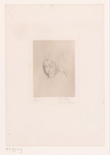 Portrait of an unknown young woman