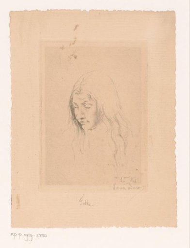Portrait of an unknown young woman