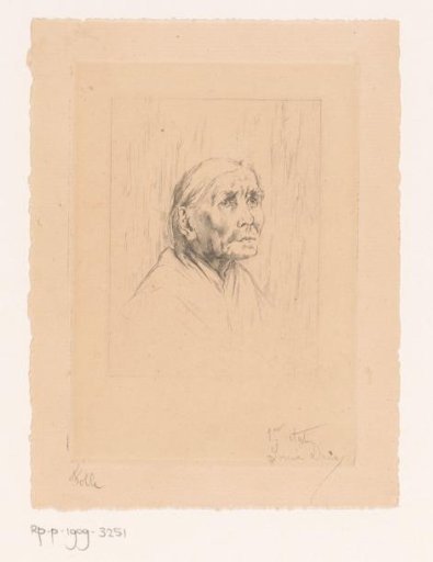 Portrait of an unknown old woman