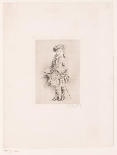 Portrait of an unknown young girl, possibly P. van Eersel