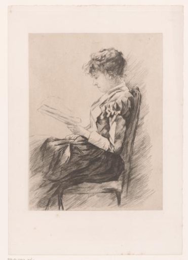 Young woman reading a letter