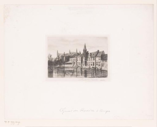 View of the Rozenhoedkaai in Bruges