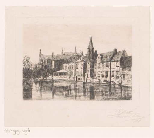 View of the Rozenhoedkaai in Bruges