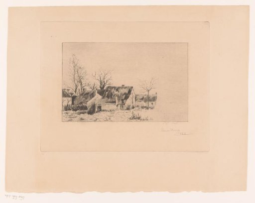 Landscape with farms