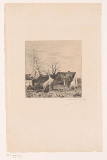 Landscape with farms