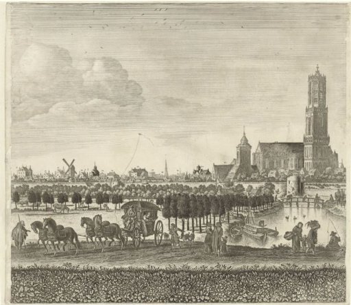 View of Utrecht from the west, (plate II)