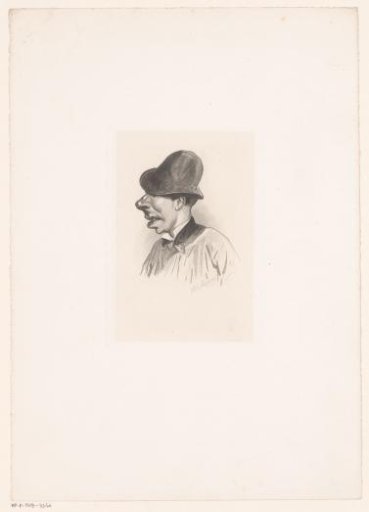 Caricature portrait of Ernest Alexandre Honoré Coquelin