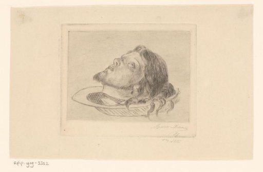Head of John the Baptist on a platter